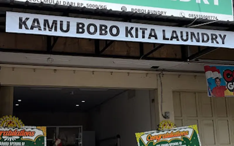 Tampak depan outlet BOBO Laundry Cieunteung