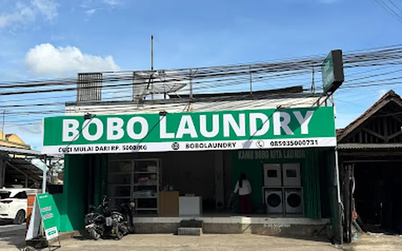 Tampak depan outlet BOBO Laundry Mangkubumi