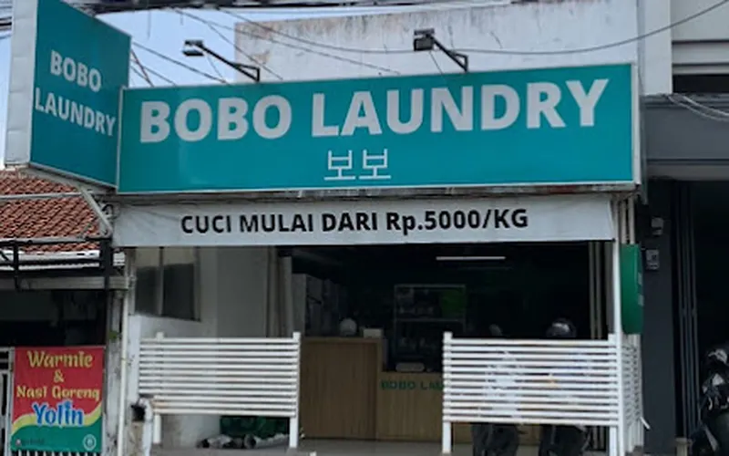 Tampak depan outlet BOBO Laundry Tentara Pelajar